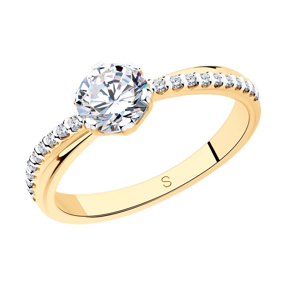 

Кольцо из серебра р. 18 SOKOLOV 93011091, фианит, 93011091