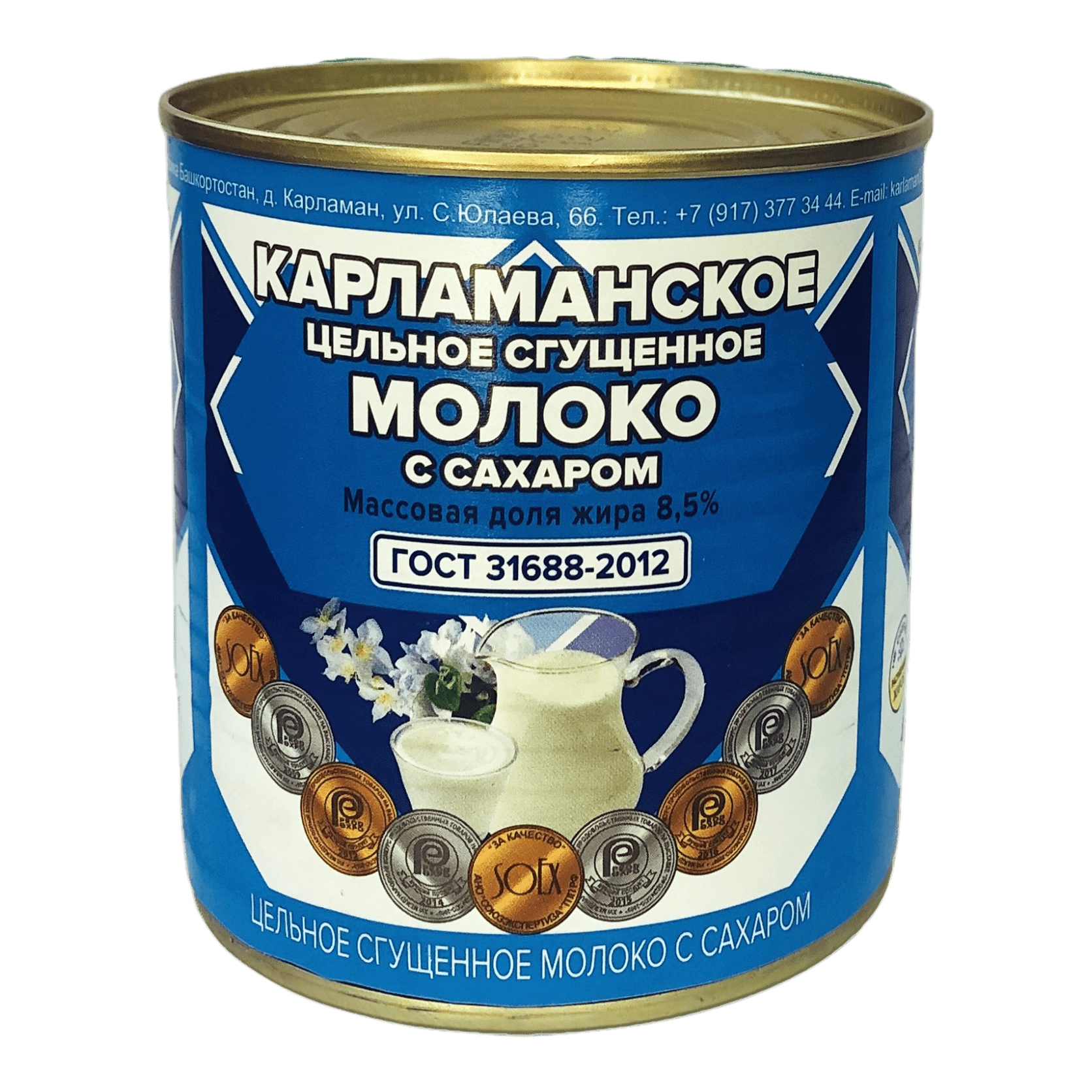 

Сгущенное молоко Карламанское цельное с сахаром 8,5% 380 г