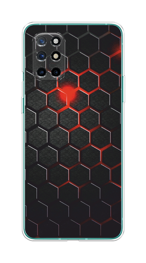 

Чехол Awog на OnePlus 8T / ВанПлас 8T "Фон соты красные", Красный;черный, 151150-3