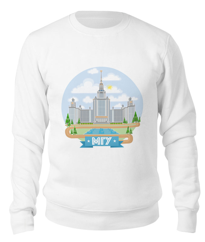 

Свитшот унисекс Printio Мгу белый S, Мгу