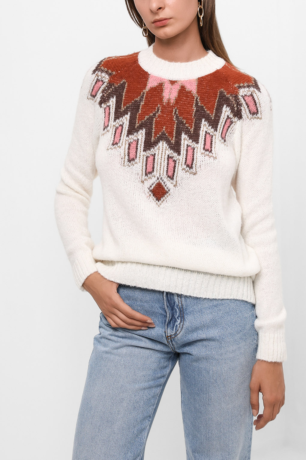 

Джемпер женский Guess Jeans W2BR41 Z31Y0 белый XS, W2BR41 Z31Y0