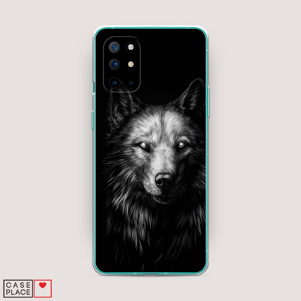 фото Чехол awog "волк черно белый" для oneplus 8t