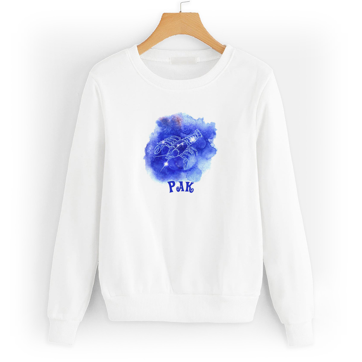 

Свитшот белый CoolPodarok Знаки зодиака. Рак, W0501631