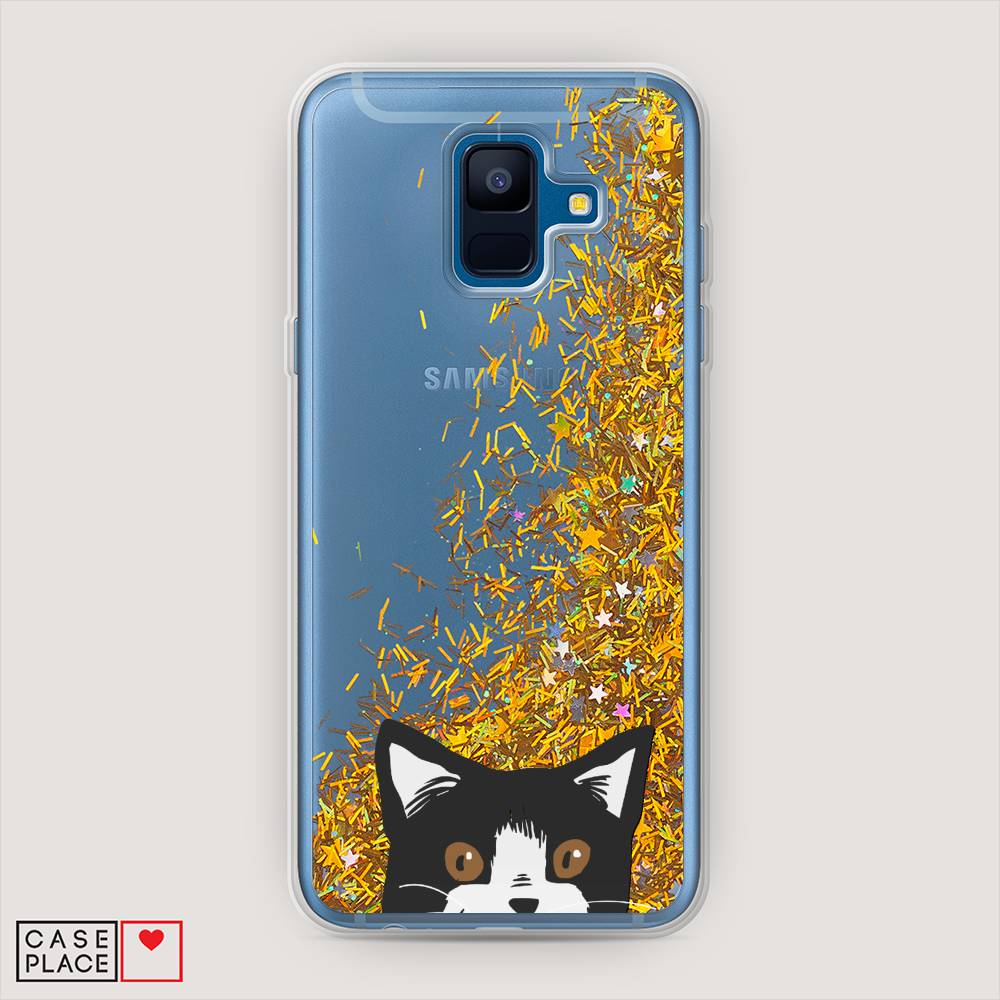 

Чехол Awog "Подглядывающий кот" для Samsung Galaxy A6