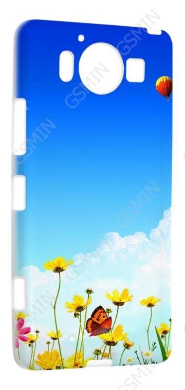 

Чехол RHDS для Microsoft Lumia 950 Дизайн 54, Белый