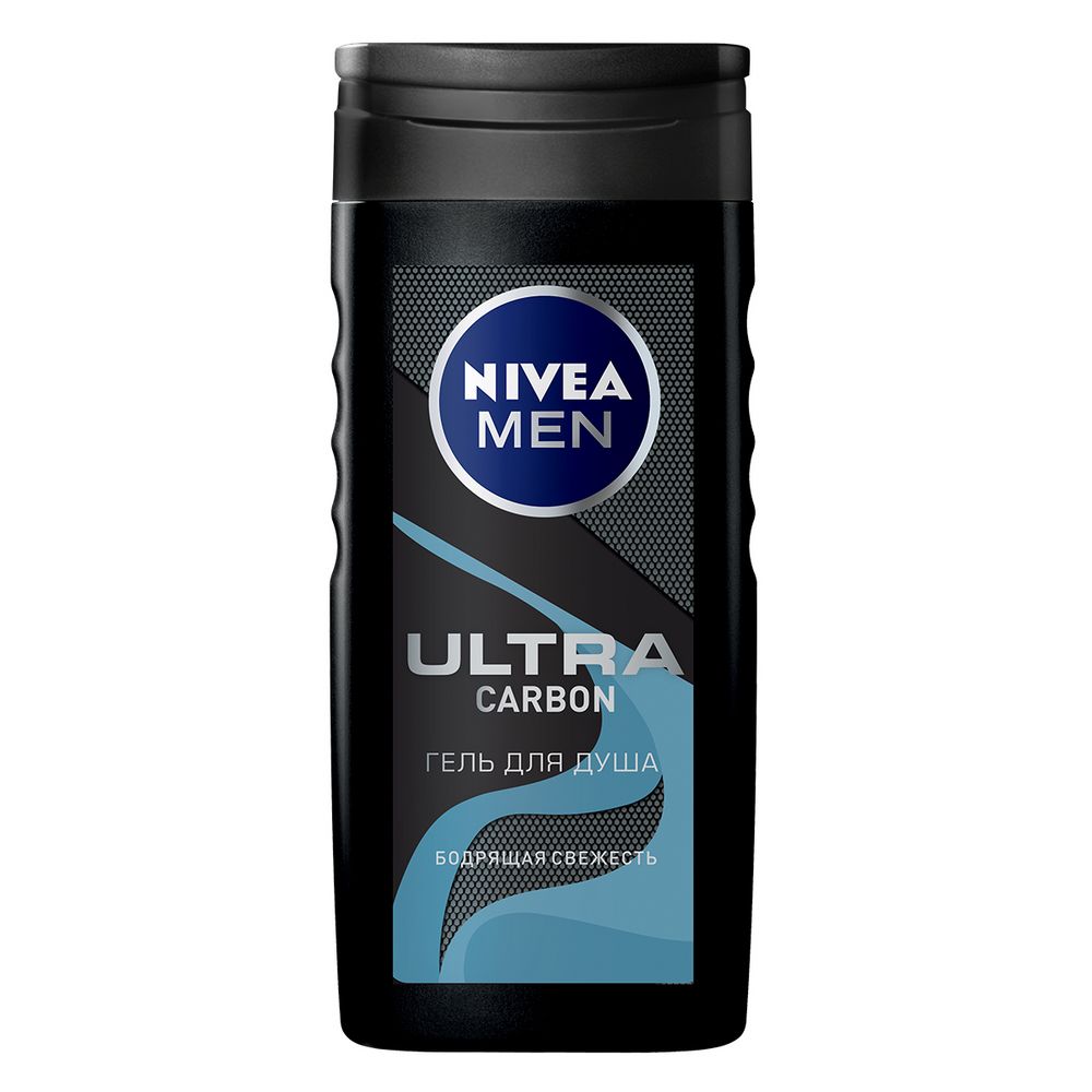 фото Гель для душа nivea ultra carbon 250 мл