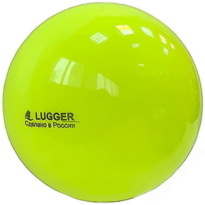 

Мяч для художественной гимнастики LUGGER d=19 см, однотонный (желтый), d=19 см однотонный