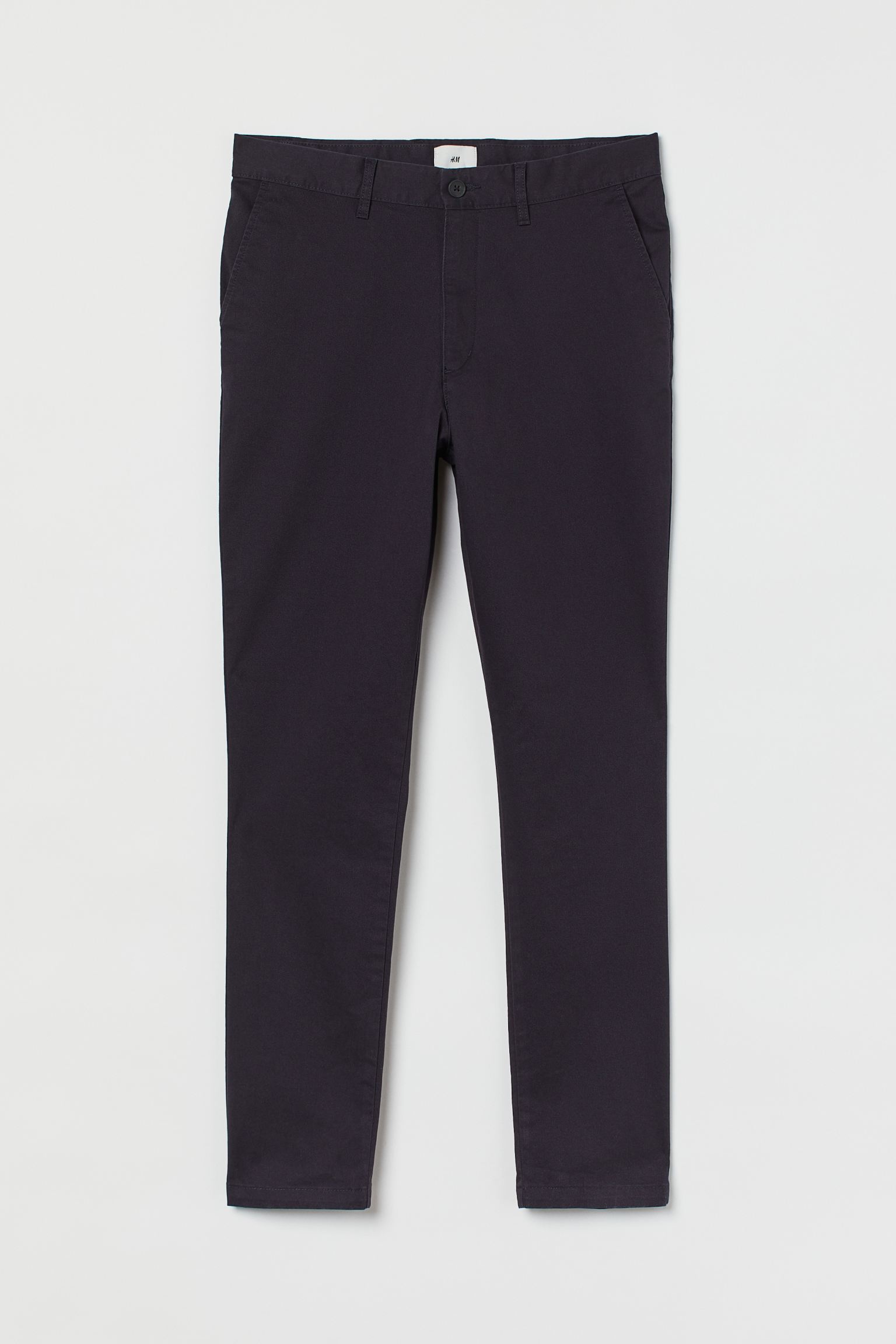 

Брюки мужские H&M 1007196001 темно-синие 34, Синий, 1007196001