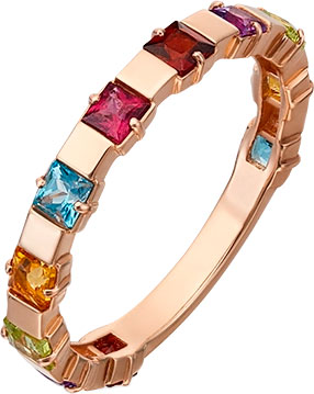 

Кольцо из красного золота с гранатом р. 16,5 PLATINA jewelry 01-5321-00-252-1110-57, 01-5321-00-252-1110-57
