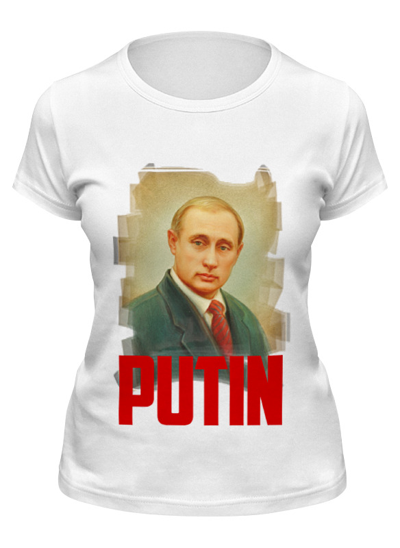 

Футболка женская Printio Putin белая L, Белый, Putin