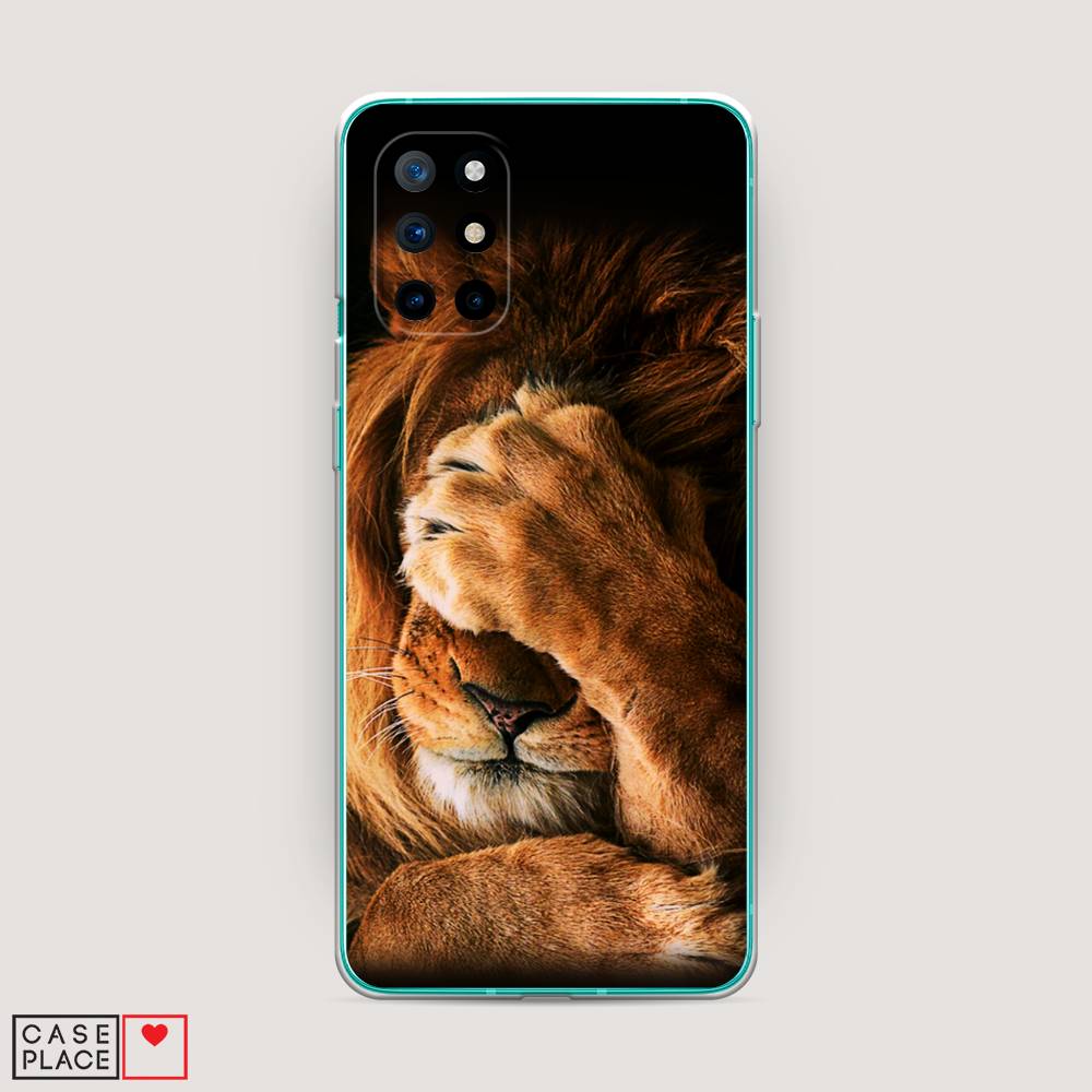 

Чехол Awog на OnePlus 8T / ВанПлас 8T "Львиный стыд", Коричневый;черный, 151150-1