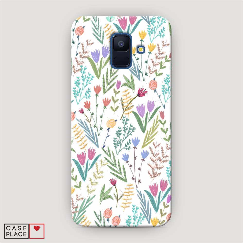 

Чехол Awog "Полевые цветы рисунок" для Samsung Galaxy A6