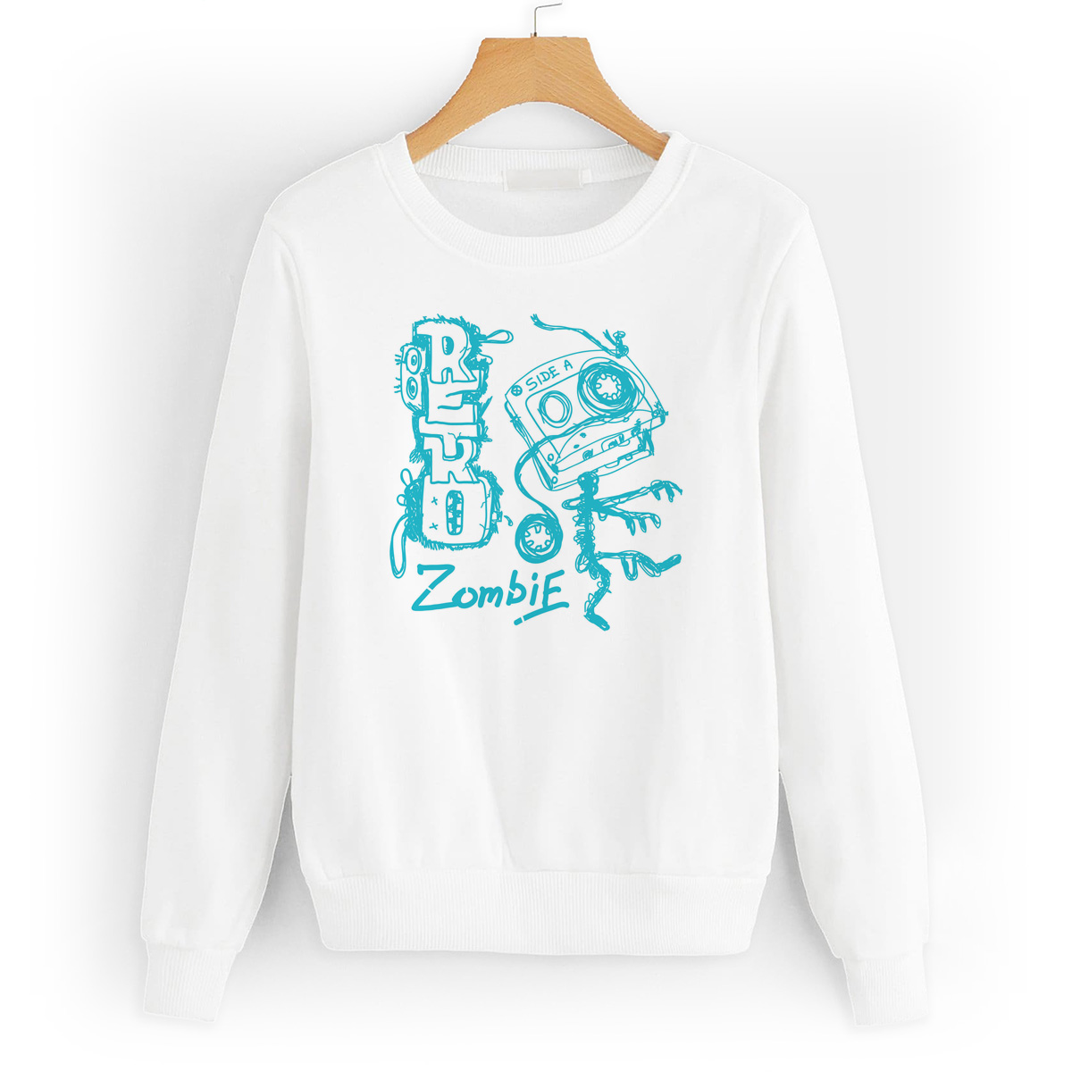 

Свитшот белый CoolPodarok Иллюстрация. Зомби, W0151318