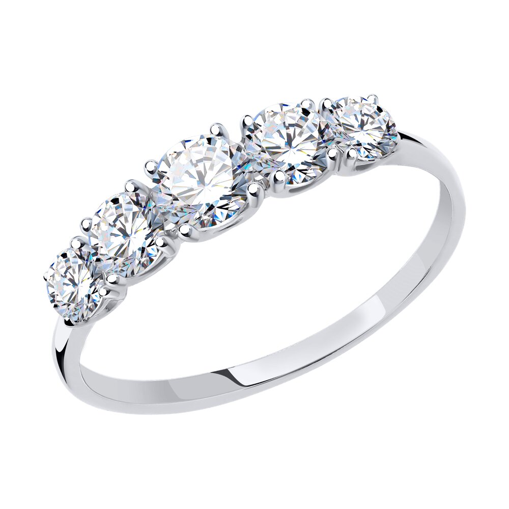 

Кольцо из золота р. 18,5 Diamant 52-110-00308-1, фианит, 52-110-00308-1