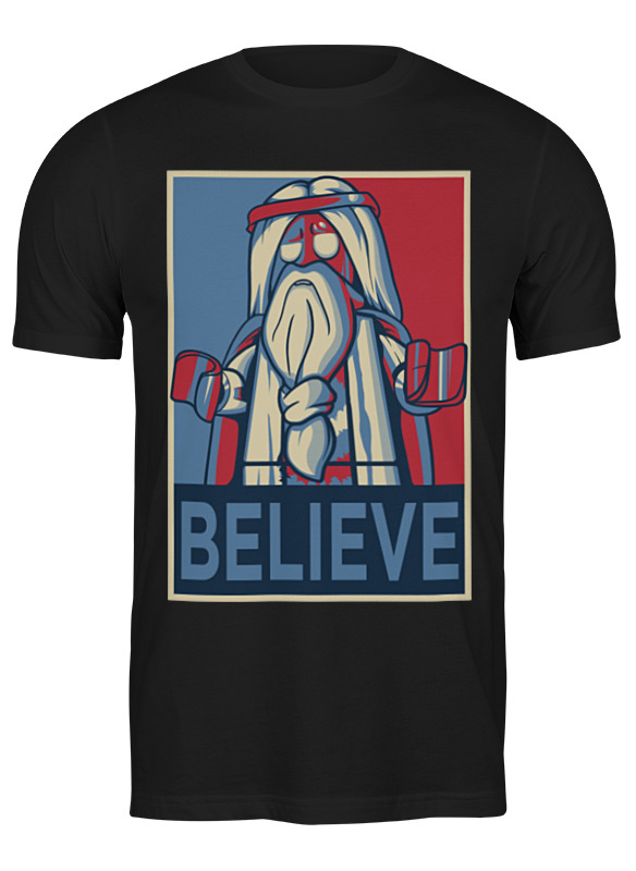 

Футболка женская Printio Believe черная L, Черный, Believe