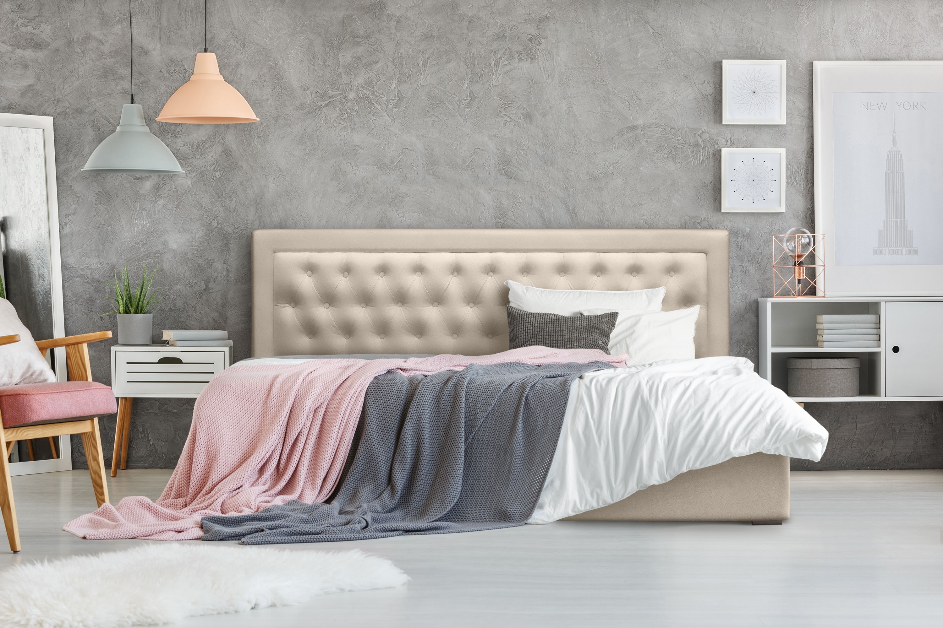 

Кровать Берёзка Грация 2 1,8 м Velutto 18, Бежевый, Грация 2
