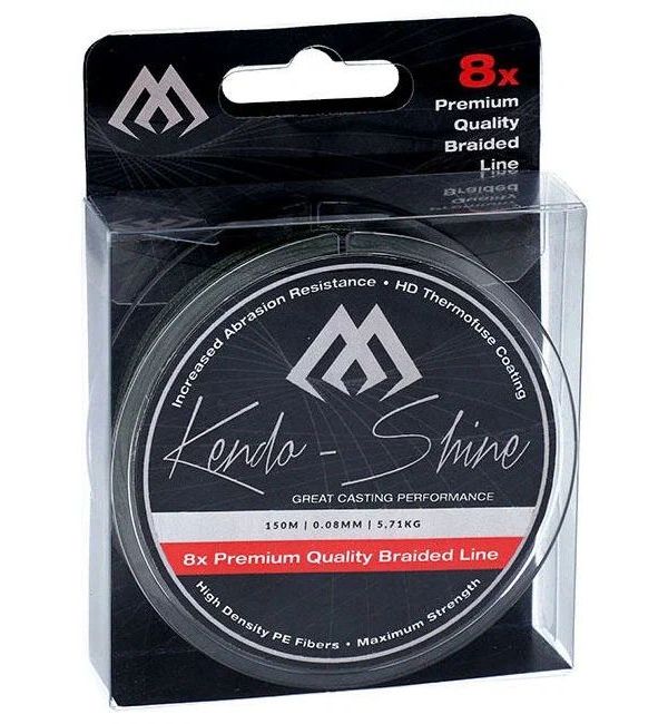 

Плетеный шнур Mikado KENDO SHINE 8-x HDPE 0.10 green 150 м 8,23 кг.