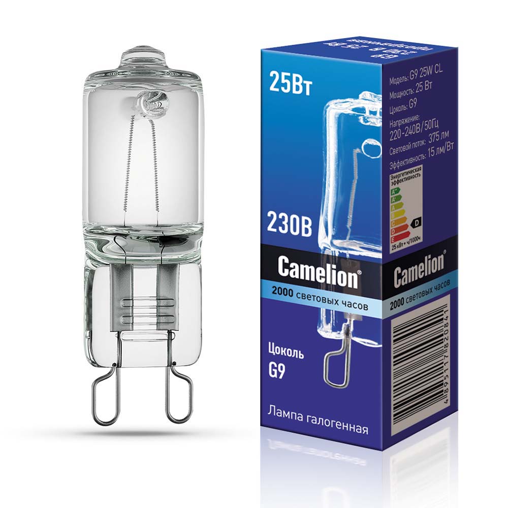 

Галогенная лампа Camelion 25 Вт G9 220 В