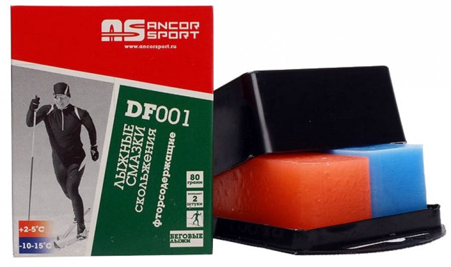Набор парафинов Ancor Sport ДФ-001, Синий -10-14 , Оранжевый -5+2, 80г