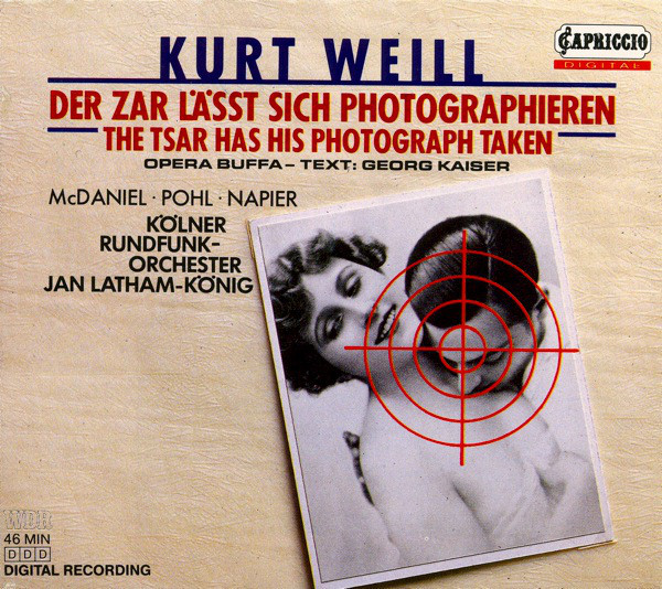 фото Kurt weill: der zar läßt sich photographieren (1 cd) capriccio