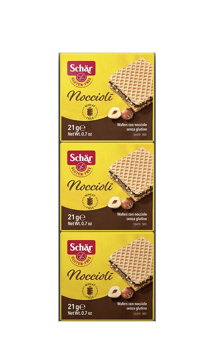 

Вафли с кремом какао Dr.Schar Nocciolli (3шт. по 21г)