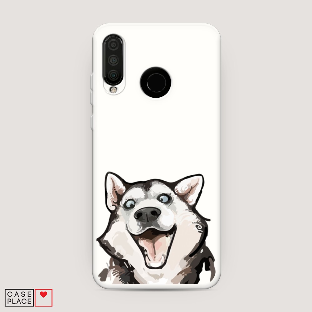

Матовый силиконовый чехол "Листья папоротника рамка" на Huawei P30