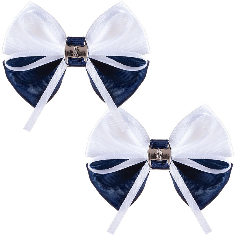 

Бант на резинке Babys Joy 2 шт атлас сине-белые MN134-2-020