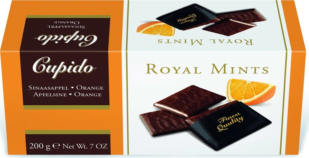 Шоколадные конфеты Cupido Royal Mints Orange с апельсиновой помадной начинкой 569₽