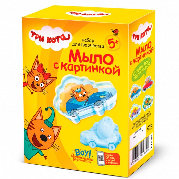 

Мыло с картинкой «Коржик на машине. Три кота»