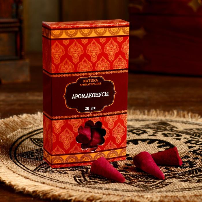 

Благовония "Natura" Красный жасмин, 20 конусов с подставкой (5 шт)