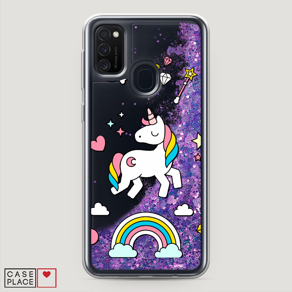 

Чехол Awog на Samsung Galaxy M21 "Принцесса единорог", Разноцветный, 29792-1