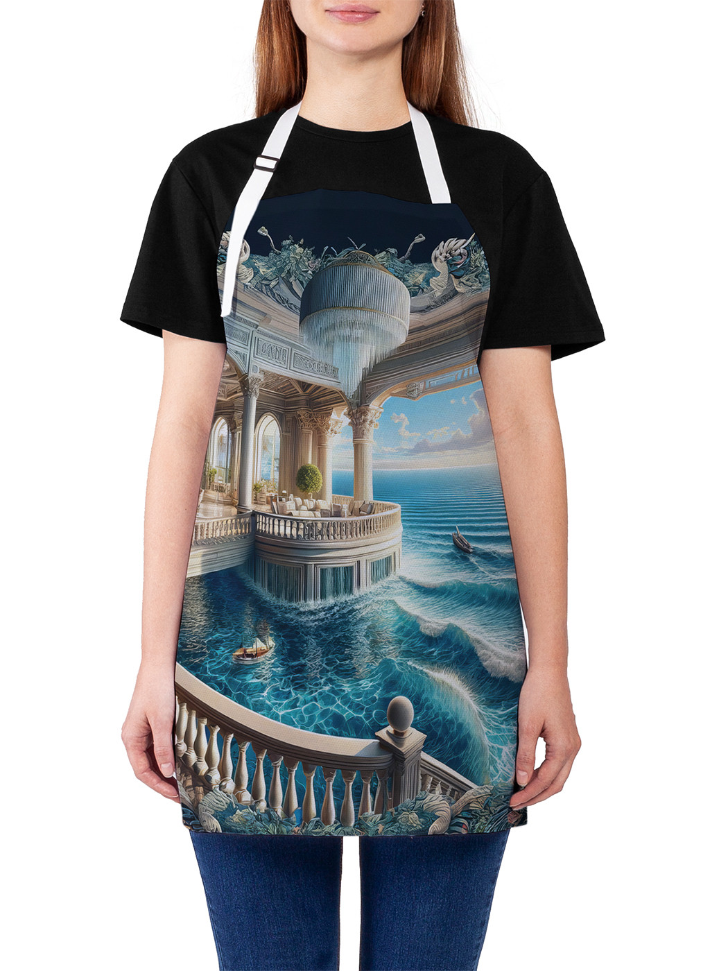 

Фартук кухонный JoyArty Лагуна в доме, ap_429970, Голубой