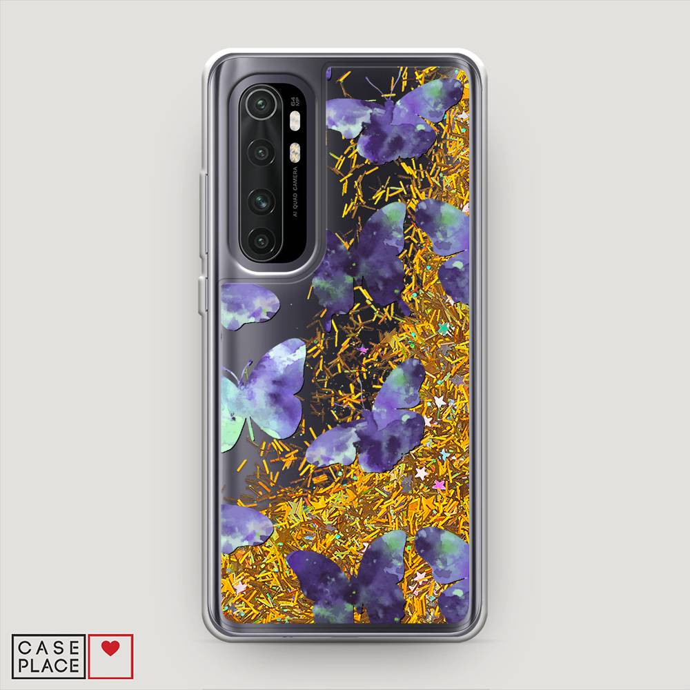 

Чехол Awog на Xiaomi Mi Note 10 Lite "Бабочки отпечатки", Разноцветный, 38490-1