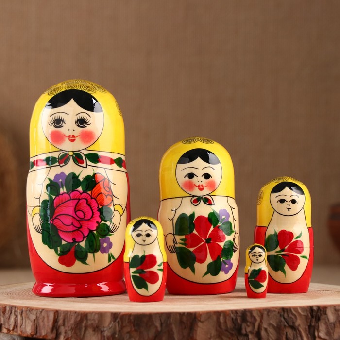 фото Матрешка "россияночка" 5 кукольная bazar