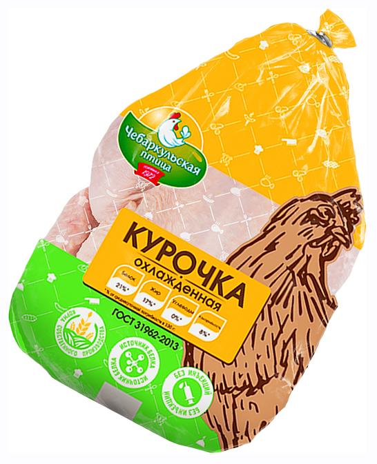 

Тушка цыпленка-бройлера Чебаркульская Птица 1 сорт замороженная