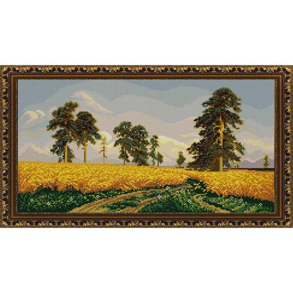 

Схемы для вышивания бисером Рожь (И.Шишкин) 1212, 25x45 см от