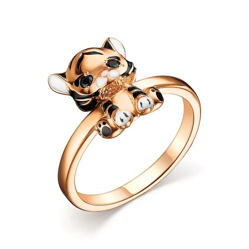 Кольцо из серебра р.13 DEWI KIDS 901012084, эмаль/фианит