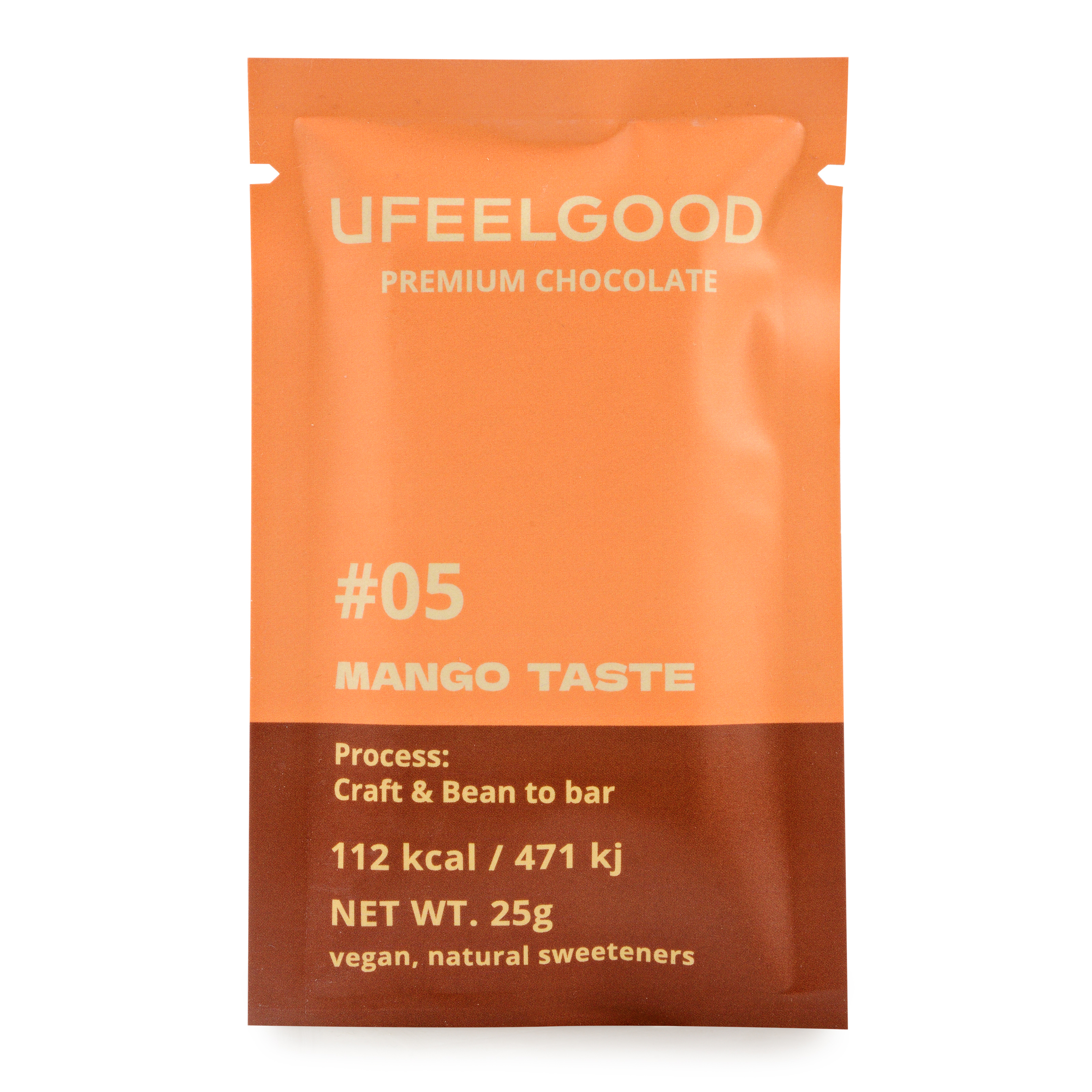 Шоколад растительный манго UfeelGood, 25 г