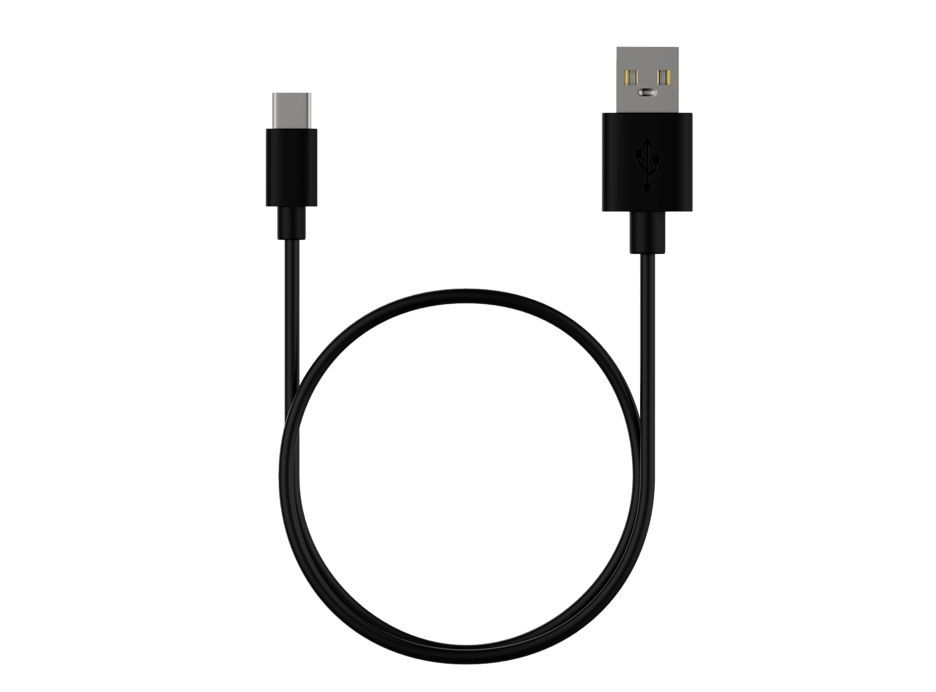 Кабель Maxvi MC-02 Plus USB - Type-C 2A, 1.2м, черный