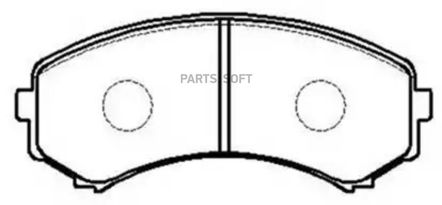 

Колодки Тормозные Дисковые Mazda: Mpv (2Wd) 92- HSB HP8264