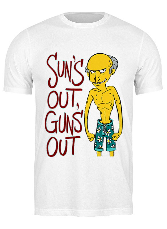 

Футболка мужская Printio Симпсоны белая S, Симпсоны