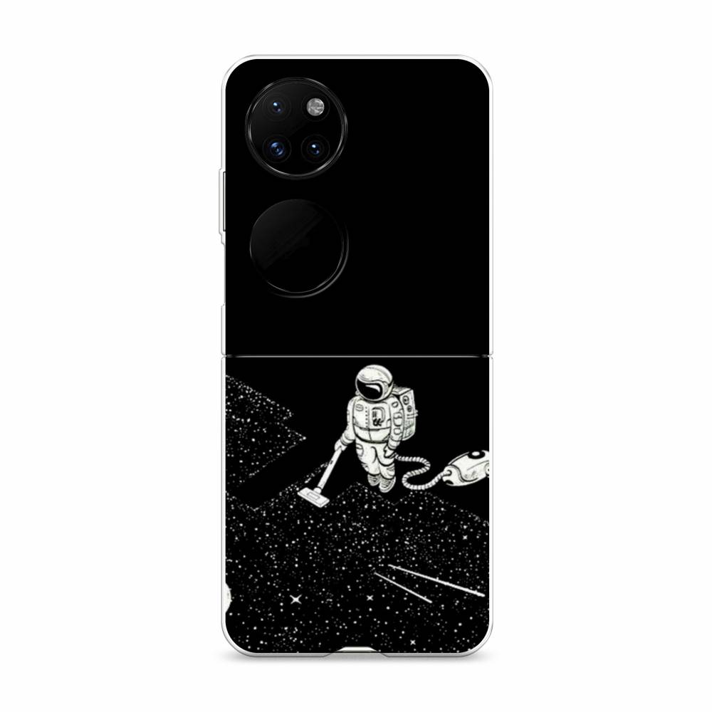 фото Чехол awog "космонавт с пылесосом" для huawei p50 pocket