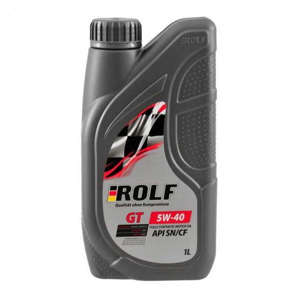 Моторное масло Rolf синтетическое GT SAE 5W40 API SN/CF 1л