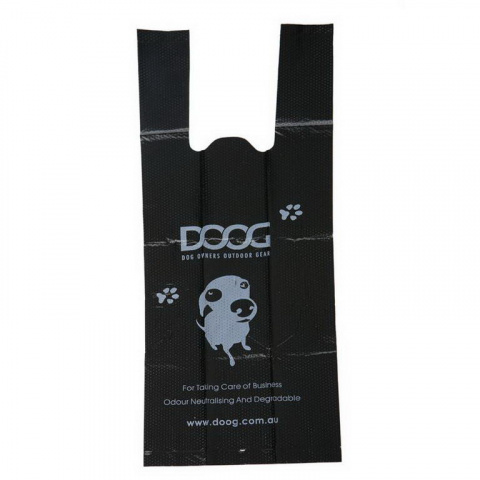 Пакеты для уборки за собаками Doog Tidy Bags биоразлагаемые, черные, 60шт