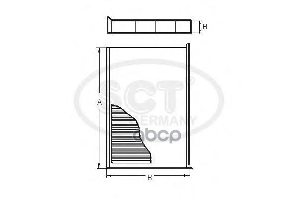 SCT SA 1180 Салонный фильтр SA1180