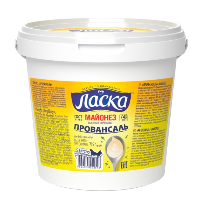 

Майонез Ласка Провансаль 50% 740 мл