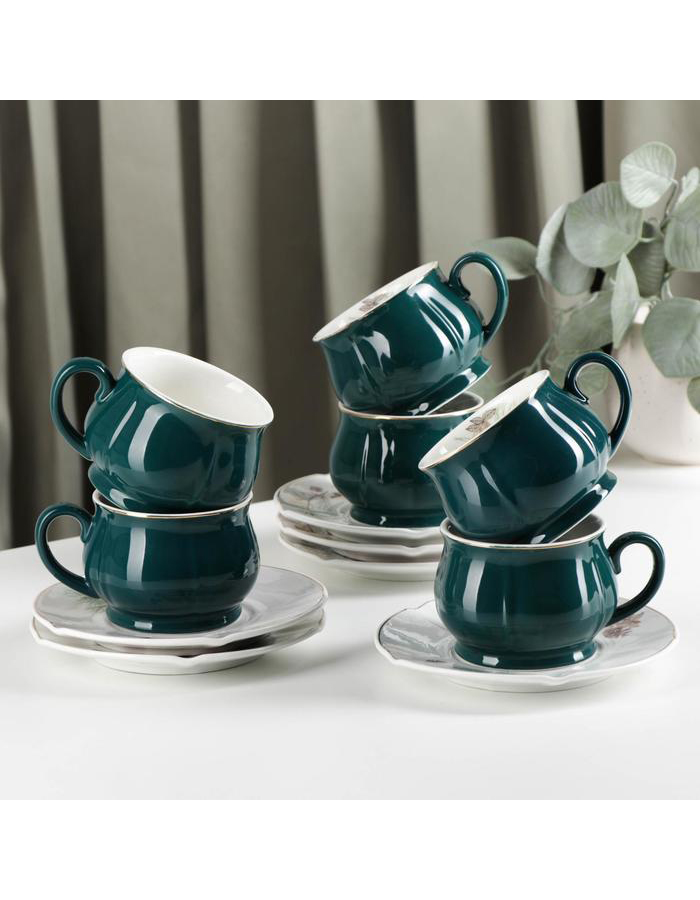 

Чайный сервиз Alat Home 12 пр., Зеленый