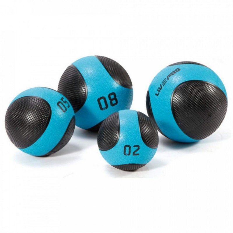 

Медбол LivePro Solid Medicine Ball (LP8112-06), Черный;голубой, Solid Medicine Ball