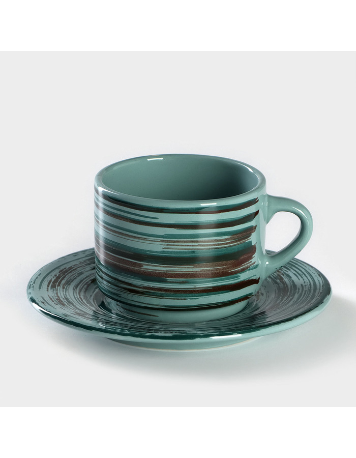 

Чайная пара Хорекс фарфоровая 2 предмета, Зеленый