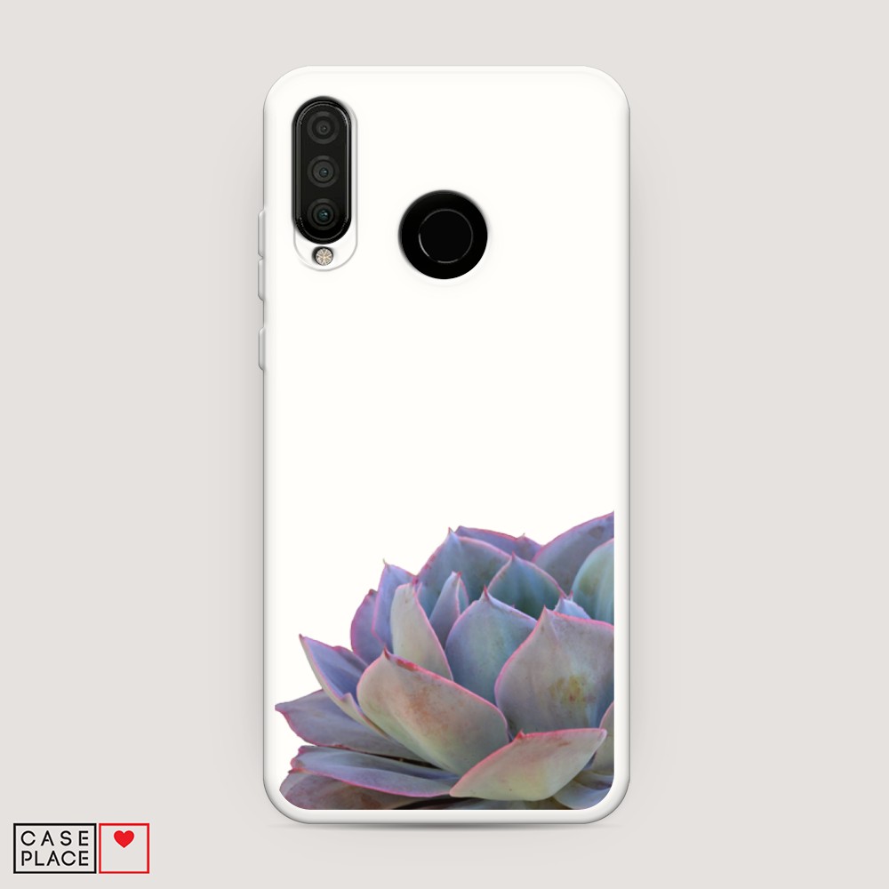 

Матовый силиконовый чехол "Листья папоротника рамка" на Huawei P30
